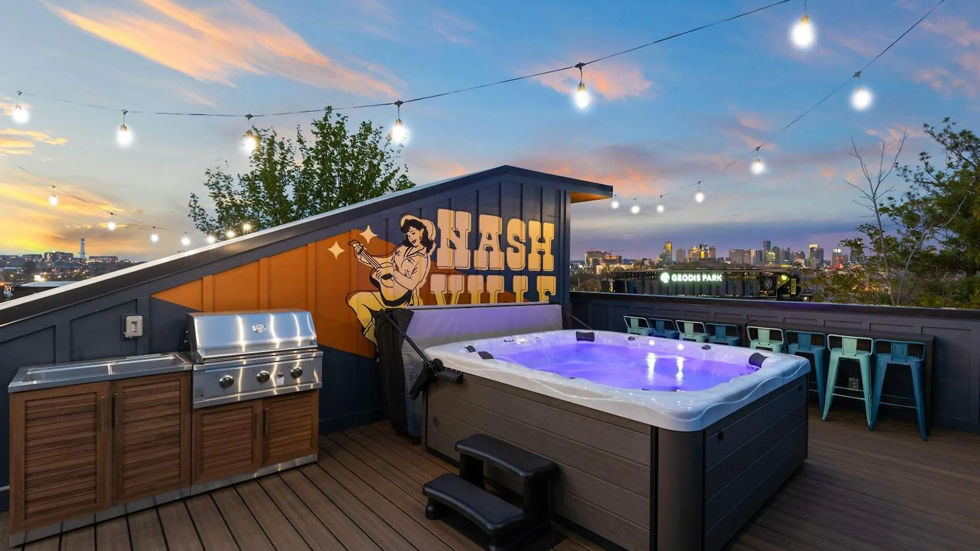 Twin Homes Rooftop Deck Hot Tub Outdoor Kitchen Νάσβιλ Ηνωμένες Πολιτείες της Αμερικής