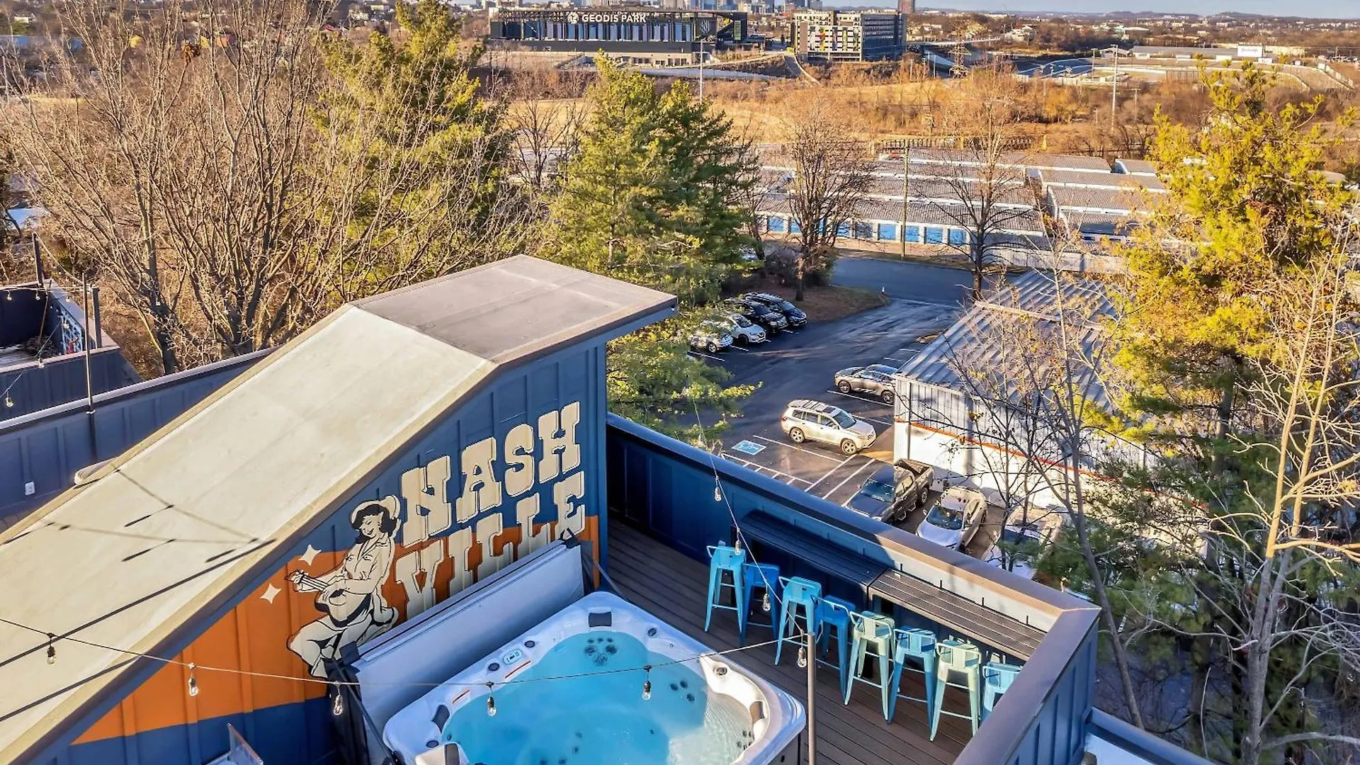 Twin Homes Rooftop Deck Hot Tub Outdoor Kitchen Νάσβιλ 0*,