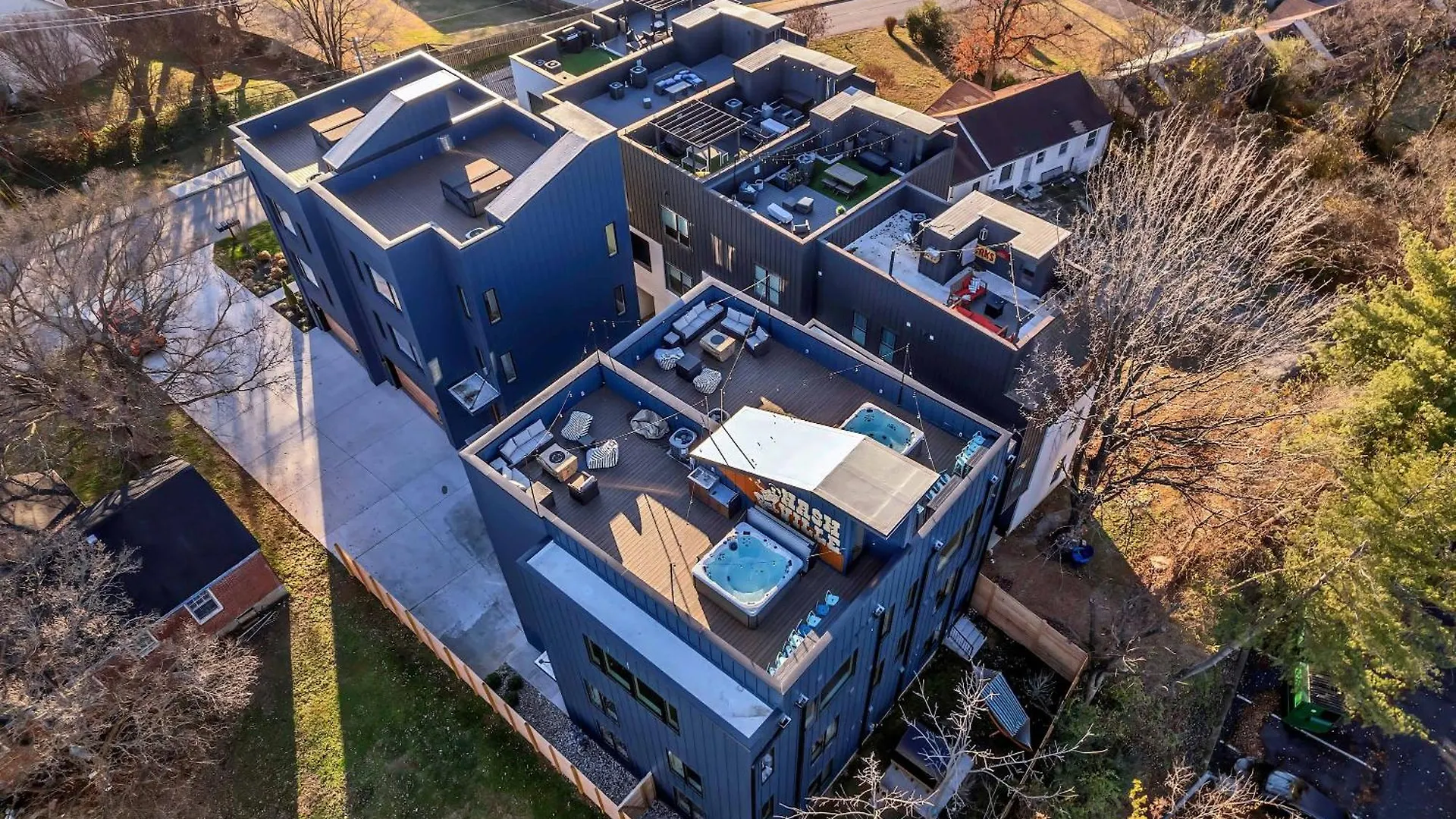 Twin Homes Rooftop Deck Hot Tub Outdoor Kitchen Νάσβιλ Σπίτι διακοπών
